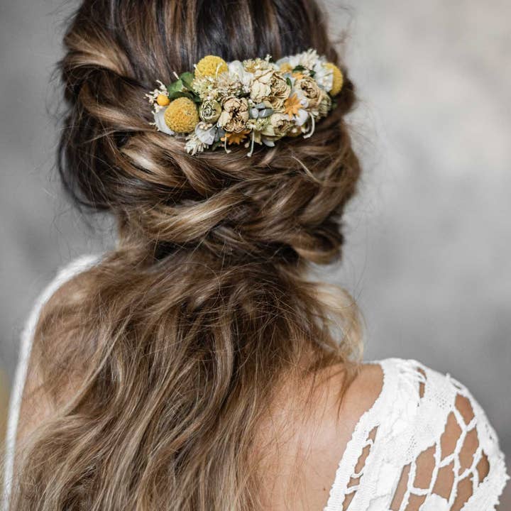 Pente floral Amanecer por atacado de Leyma Boutique Floral