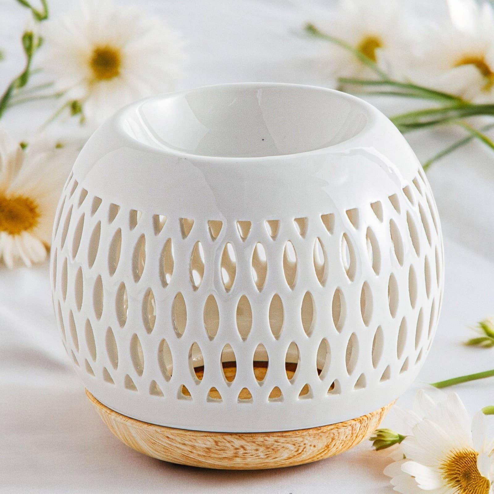 Zen'Arôme - Wholesale Oil Warmer - Scented burner, ceramic lattice scented wax melt6