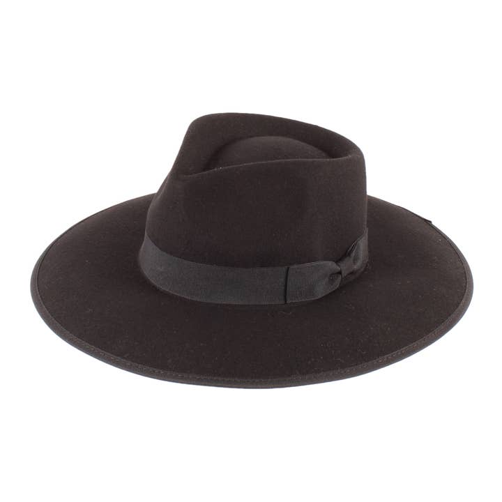 Jeanne Simmons Accessories - Wholesale Fedora - Women's - Fedora large Brim 100% Wool Felt 7910 Hat WinterÂ