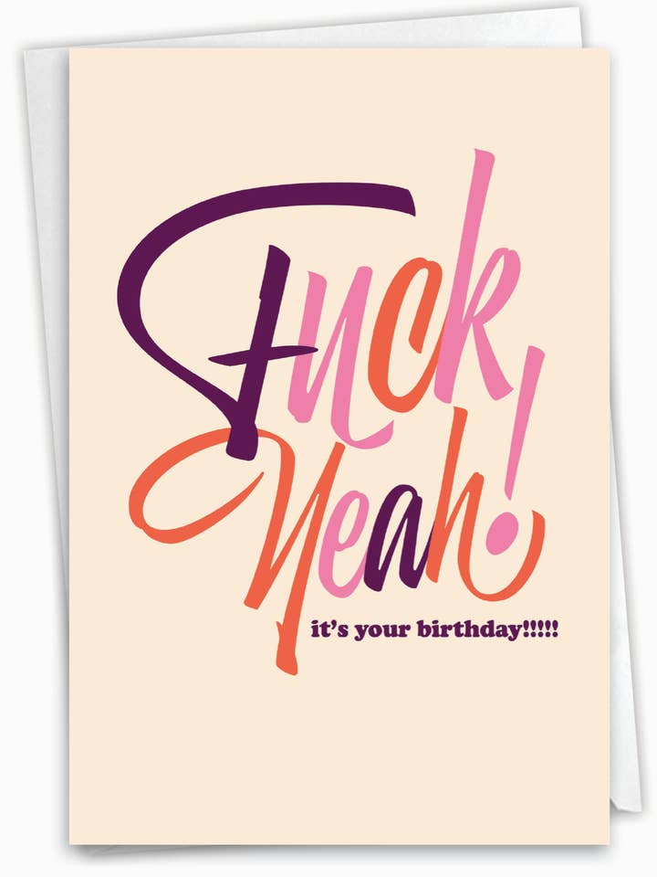 Birthday Card - Eff Yeah! for wholesale by NobleWorks