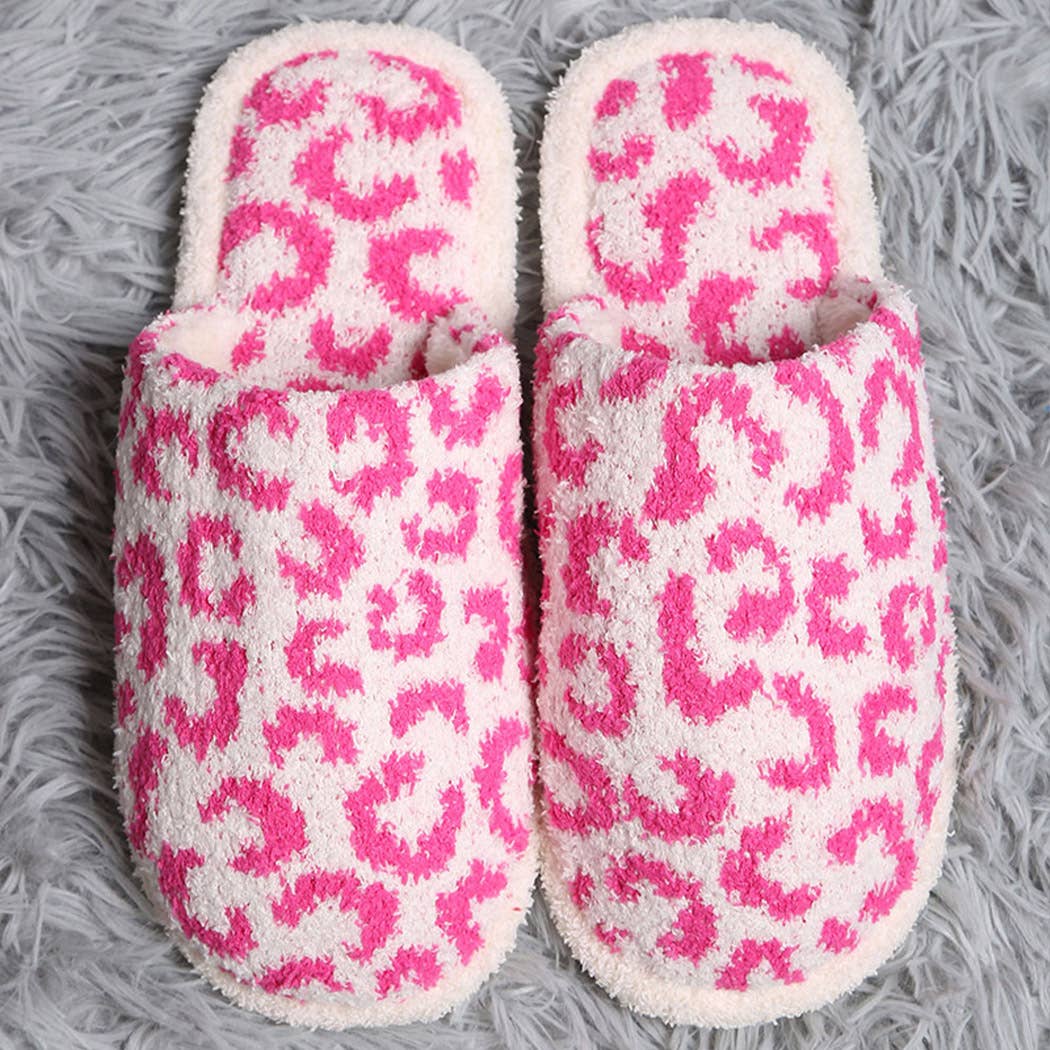 Fashion City - Vendita all'ingrosso Pantofole - Donna - Pantofola invernale con motivo leopardato morbido11