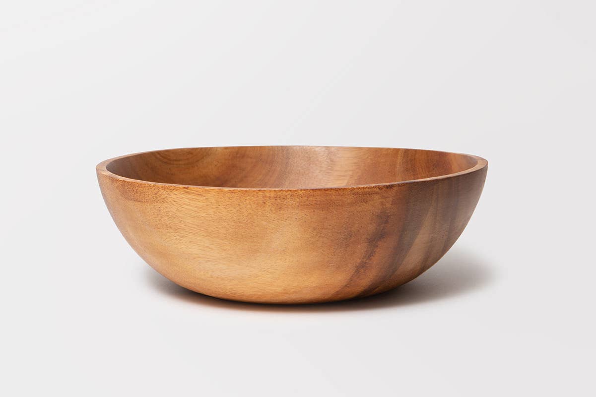 The Little Market - Wholesale Serve Bowl - Acacia Wood Salad Bowl2