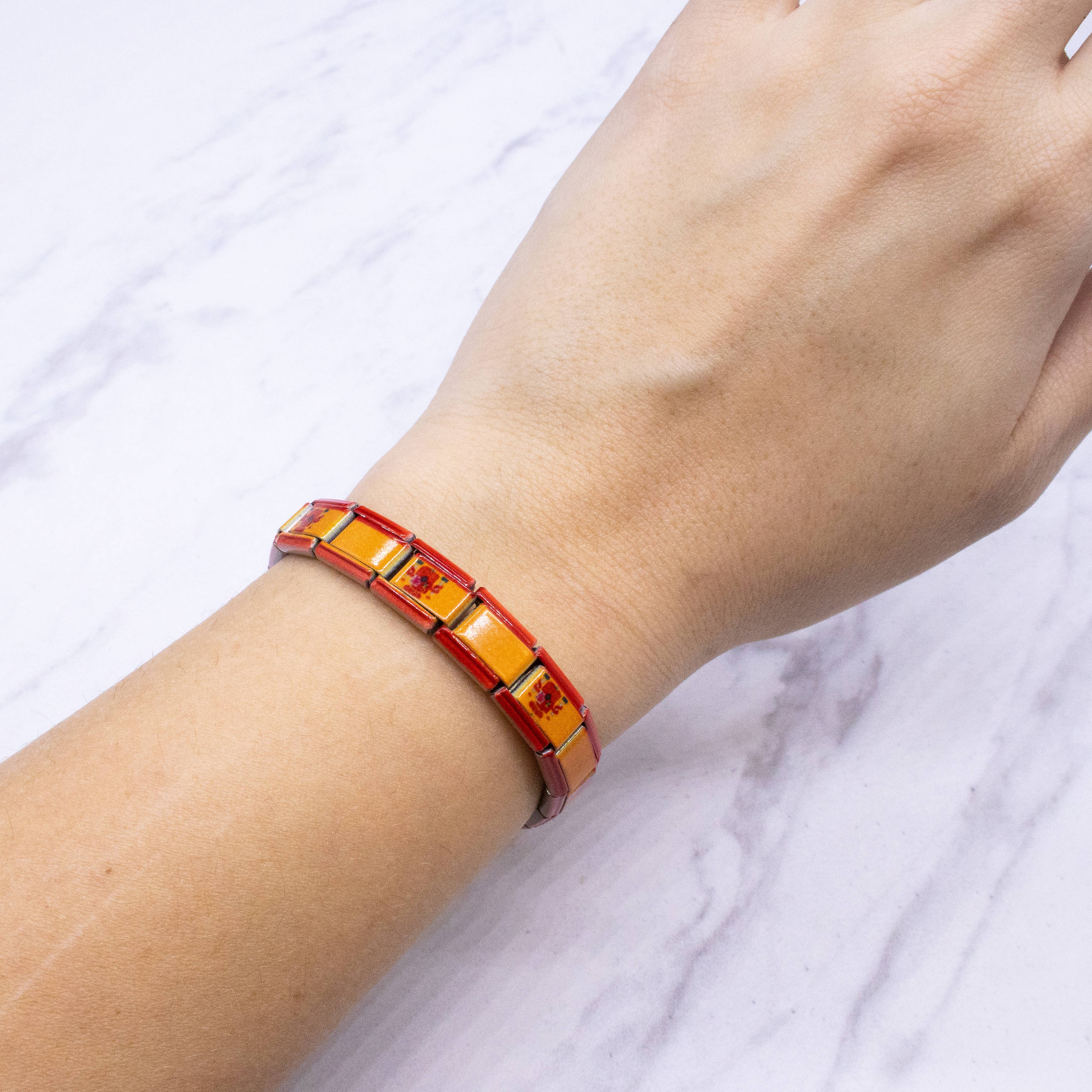 Natalia - Wholesale Charm/Dangle Bracelet - Italian Charm Bracelet Flags - Link Jewelry35