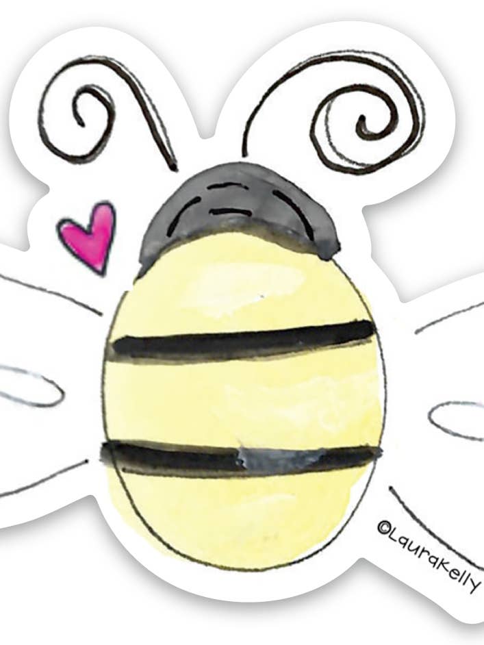 Vinyl Sticker - Bee for wholesale by Laura Kelly Stickers