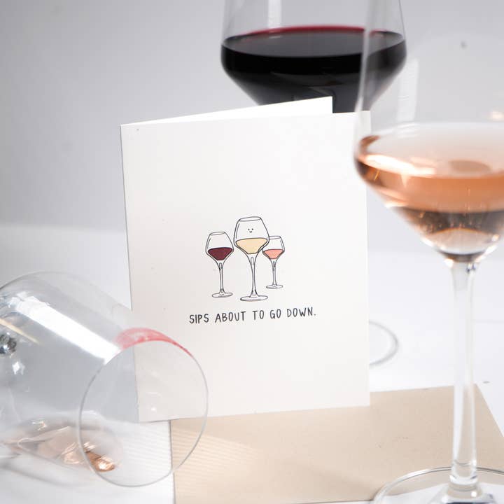 rockdoodles – wholesale Birthday card – Sips About to Go Down | Birthday Card1