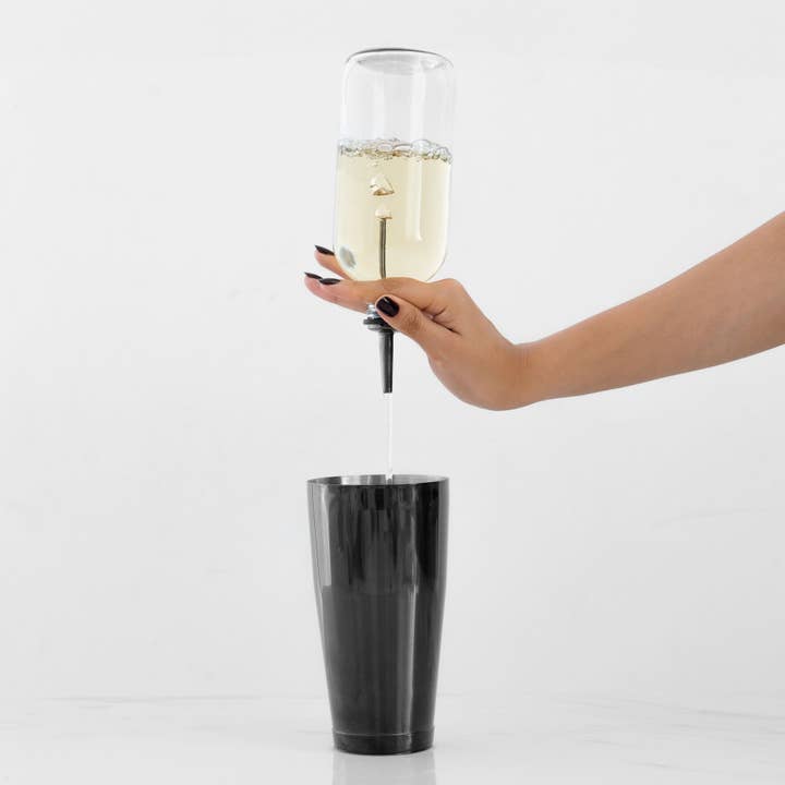 A Bar Above - Wholesale Bar tool - Pour Spouts, Set of 6 Bottle Pourers - Black1