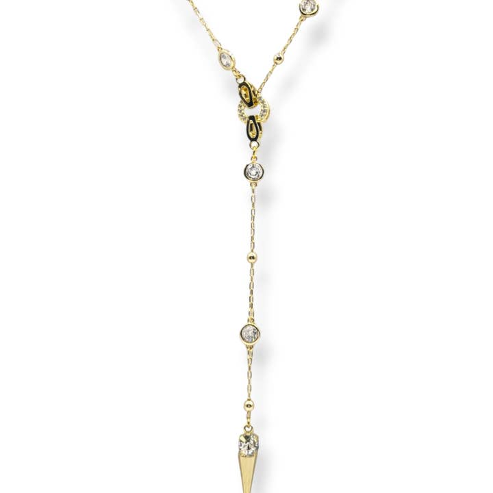 Ariel Taub - Wholesale Y-neck/lariat necklace - Ricky Spike Charm Lariat Necklace0