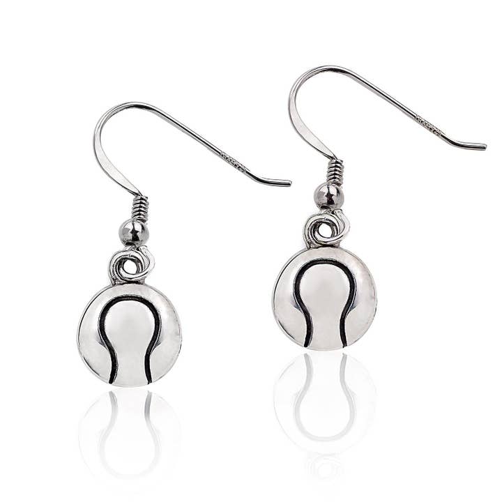 Sterling Silver Tennis Ball Earrings for wholesale by Sambora Jewelry
