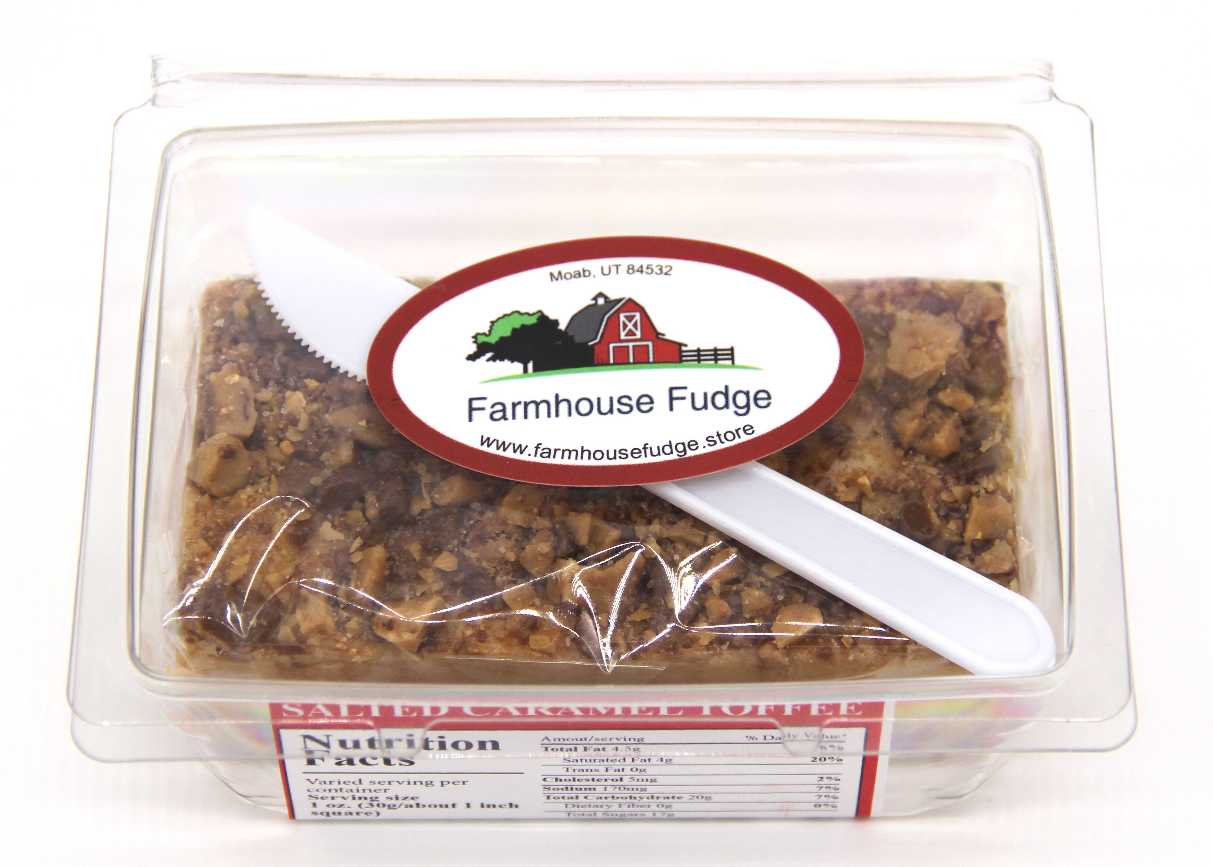 Farmhouse Fudge - Wholesale Fudge - Salted Caramel Toffee Fudge 8 oz.3