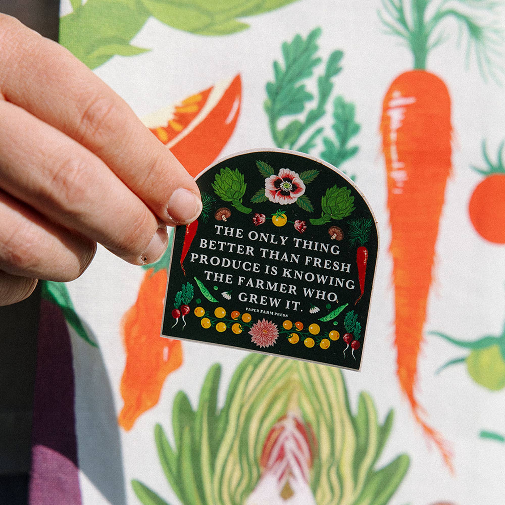 Paper Farm Press - Vente Autocollants pour téléphone et ordinateur portable - Connaître l'autocollant de fermier2