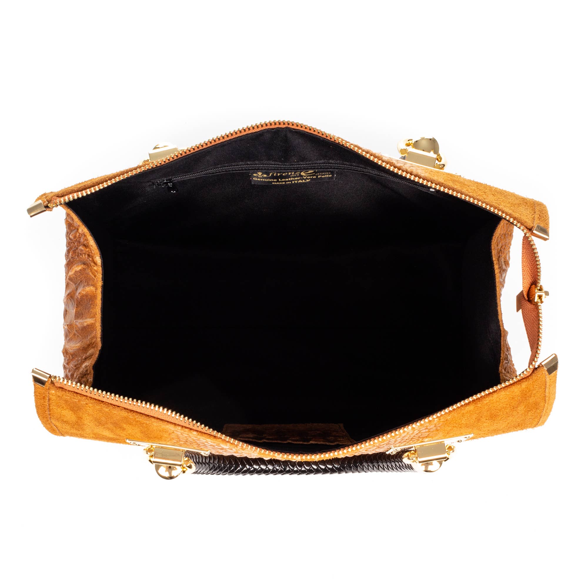 FIRENZE ARTEGIANI - Wholesale Top Handle Bag - Women's - Anacapri Women's Tote Bag. Genuine Suede Crocodile Leather.9