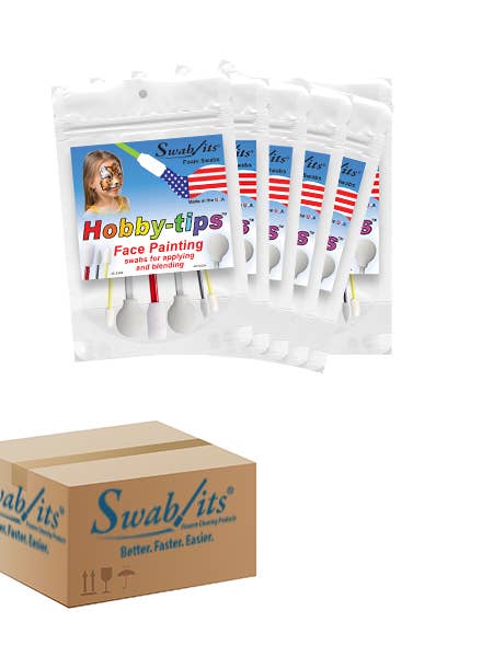 (6 Borse) Swab-its® Confezione da 6 pezzi di Tamponi per Trucco Viso: 87-8205-HW per la vendita all'ingrosso da parte di Swab-its