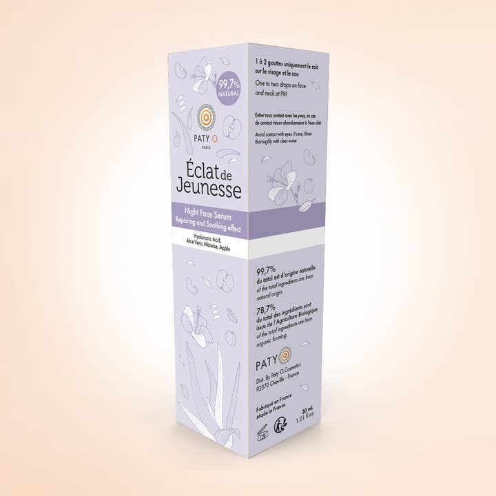 A. Hyaluron+Aloe V.+ Hibiscus Night Serum - 99.7 Natural for wholesale by Paty O. Paris