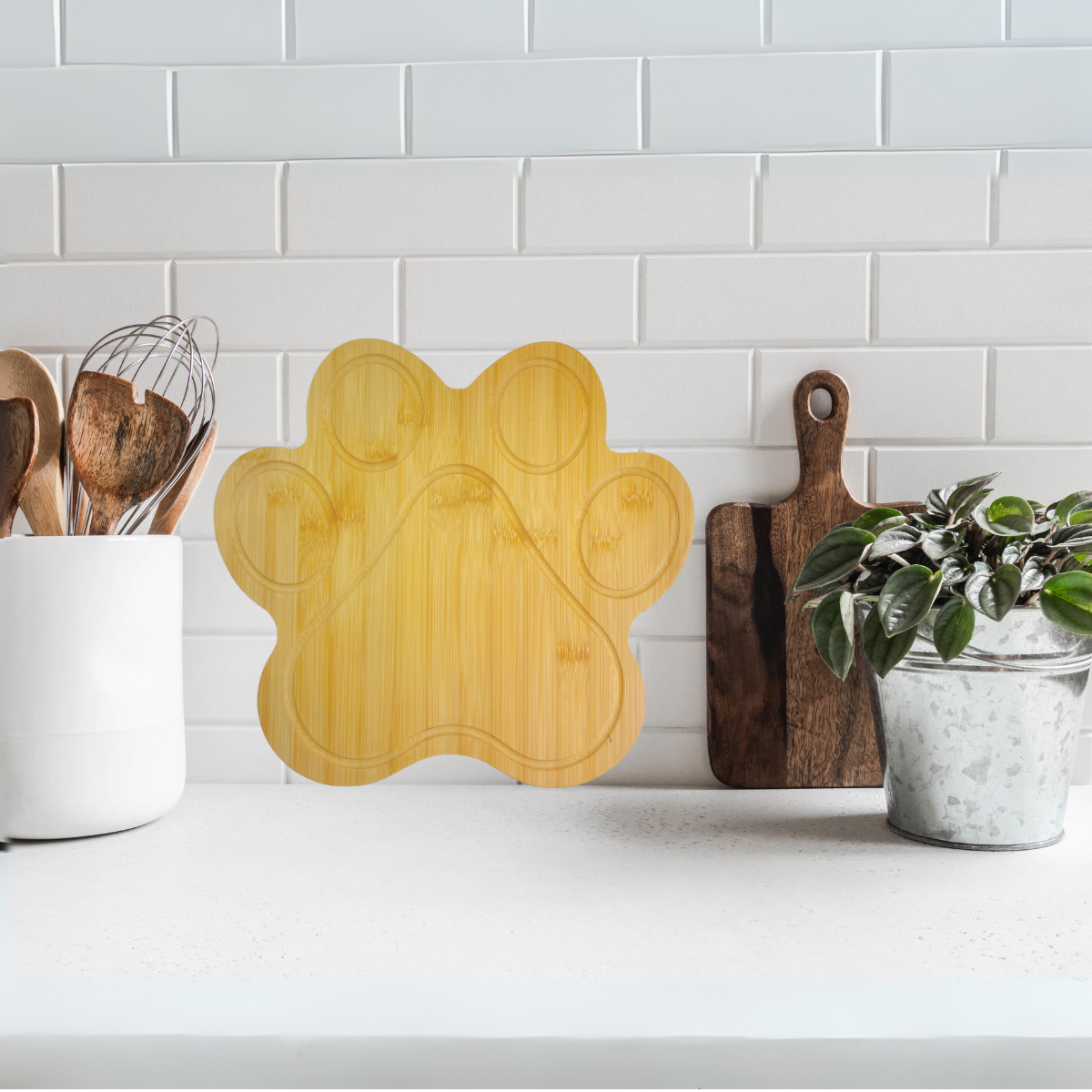 INVISION - Wholesale Cutting Board - 10pc 13" Animal Paw Bamboo Boards – Bulk for Custom Gifts5