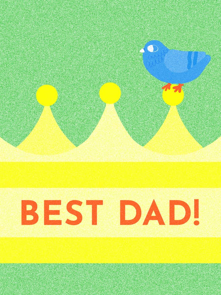 Best Dad Father's Day A6 Card, Landscape for wholesale by Beth Mazuryk