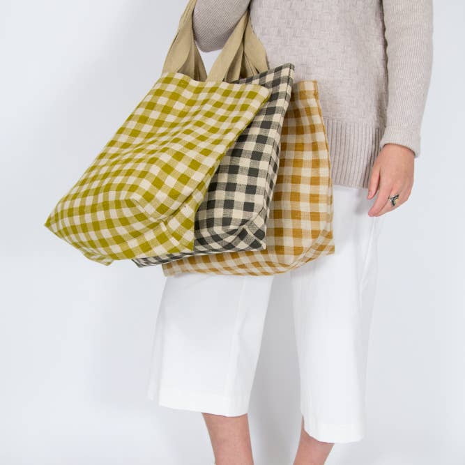 Gingham Tote Assorted for wholesale on Faire
