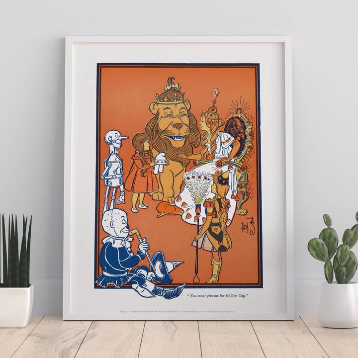 Scarecrow, Tin Man, Dorothy, Lion, Queen, Guard Art Print for wholesale by Star Editions
