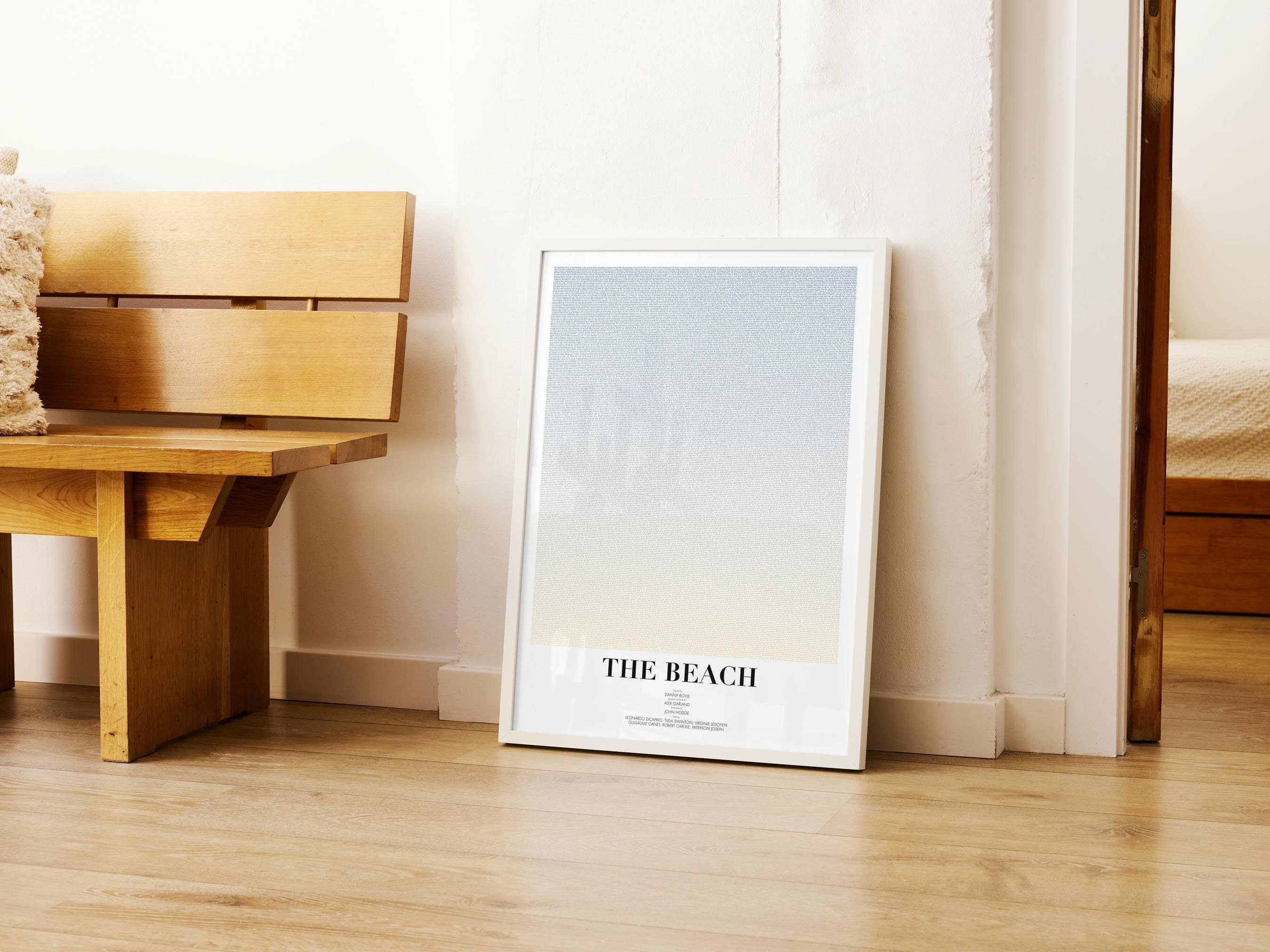 Fade Out Prints – Impressão artística por atacado – Pôster do Roteiro do Filme The Beach, Arte do Roteiro6