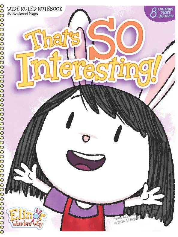 Cuaderno coloreable con rayas anchas Elinor Wonders PBS Kids para venta al por mayor de Really Big Coloring Books | ColoringBook.com
