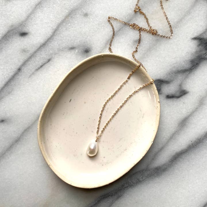 Collier Solitaire Perle pour la vente par Goldeluxe Jewelry