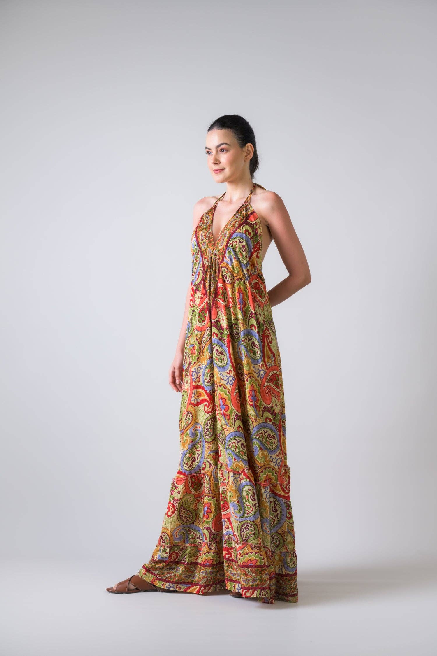 Assorted Rhea Patterned Halter Dress for wholesale on Faire5