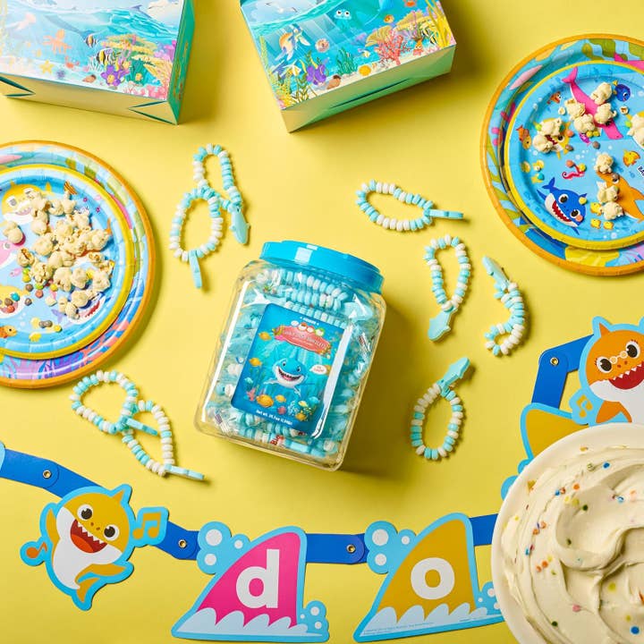 Think Distributors - Wholesale Hard Candy - 50 Shark Candy Bracelets Individually Wrapped3