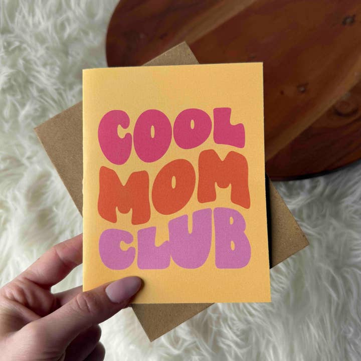 Cool Mom Club Greeting Card for wholesale by Big Moods
