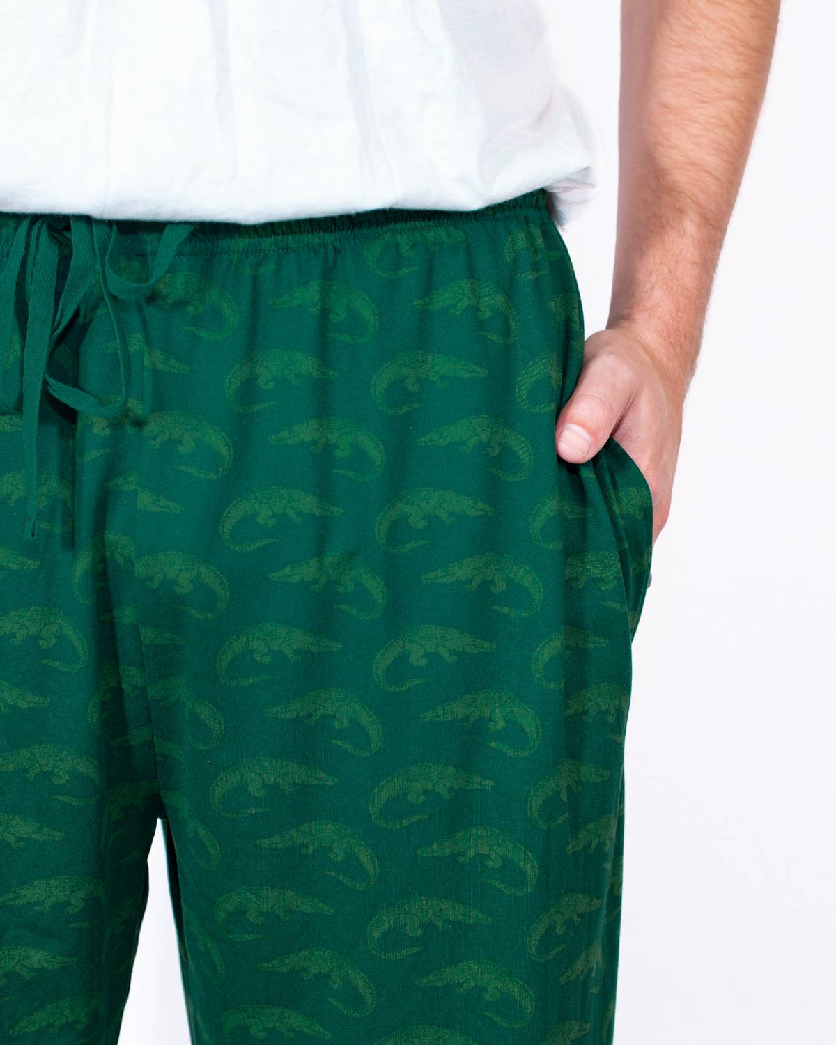 The Royal Standard - Wholesale Sleepwear Bottom - Men's - Men's Gator Chomp Sleep Pants   Hunter Green/Dark Green   -Asst.1
