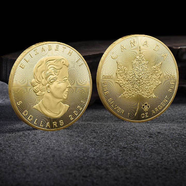 Gemcohub - Wholesale Keepsake Coin/Token - Queen 2021-2024 Maple Leaf Gold and Silver Coins0