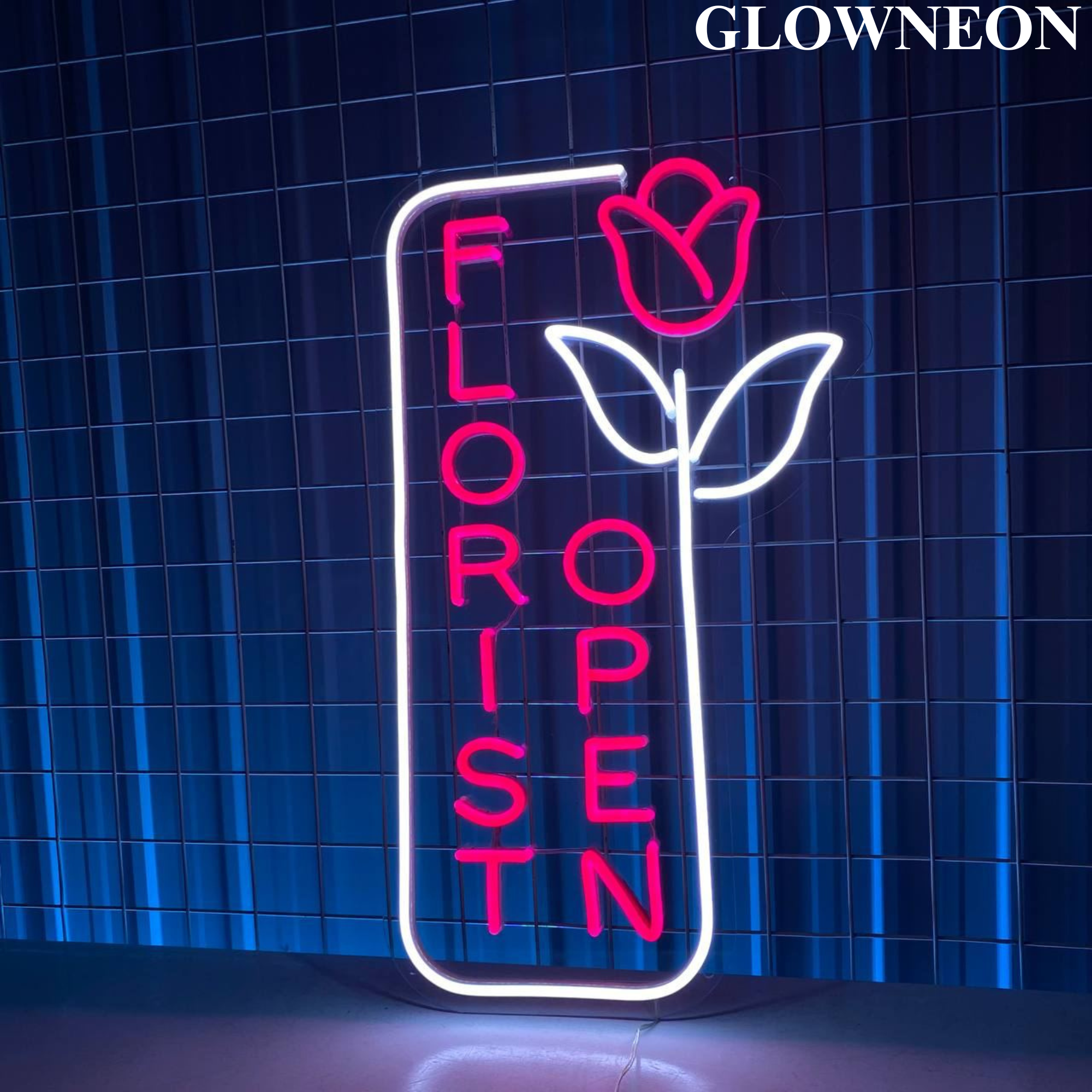 Glow Neon - Wholesale Neon Sign - Florist Open Light Sign, Flower Shop Open Sign, Wall Decor2
