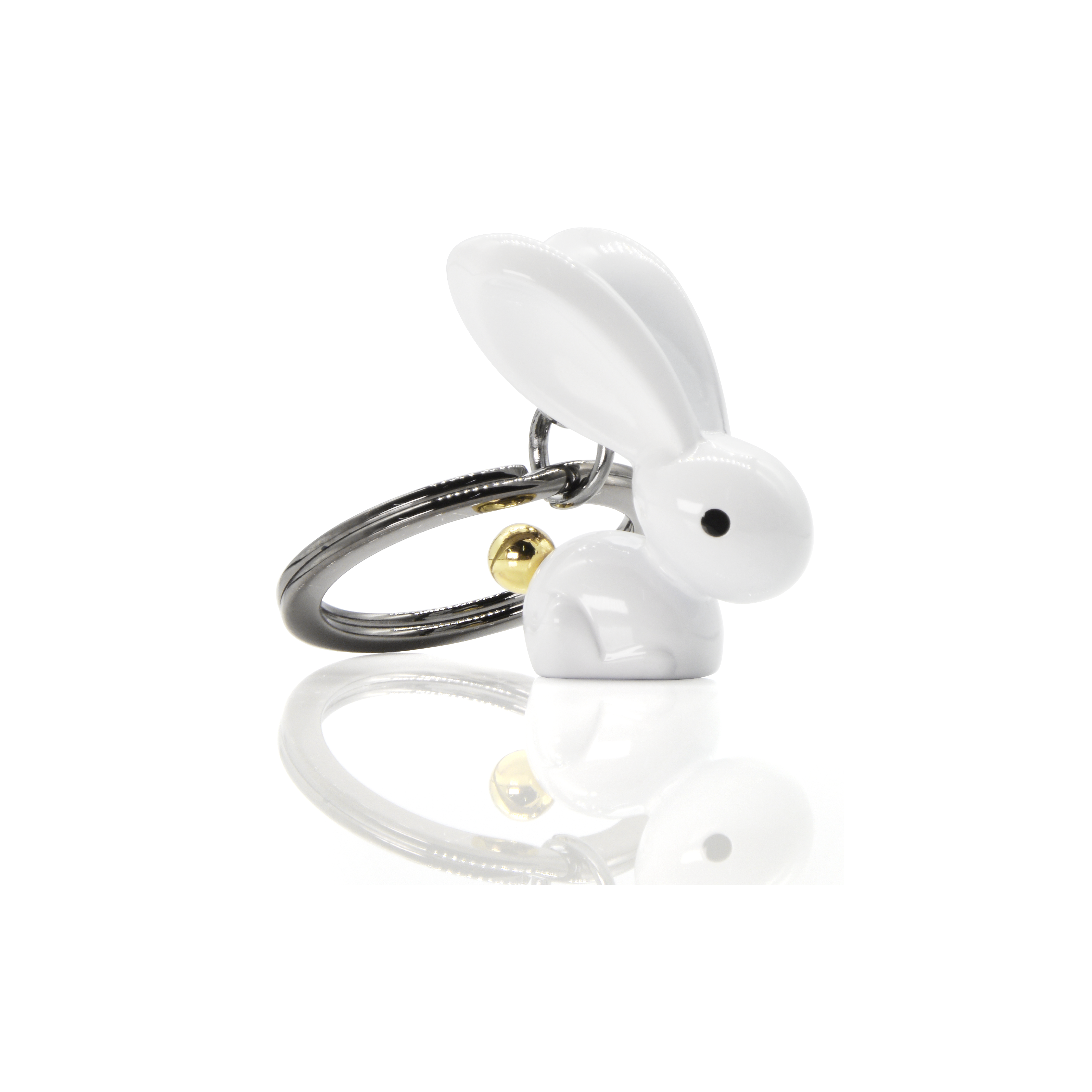 Oli Olsen – wholesale Keychain – Unisex – Metalmorphose White Bunny Keyring2
