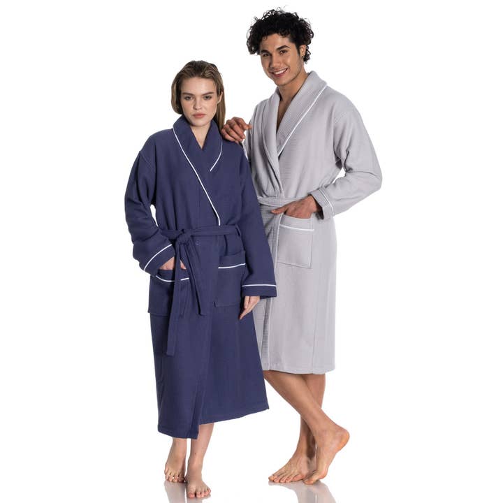 East'N Blue - Wholesale Robe - Unisex - Waffle Terry Turkish Cotton Unisex Bathrobe5