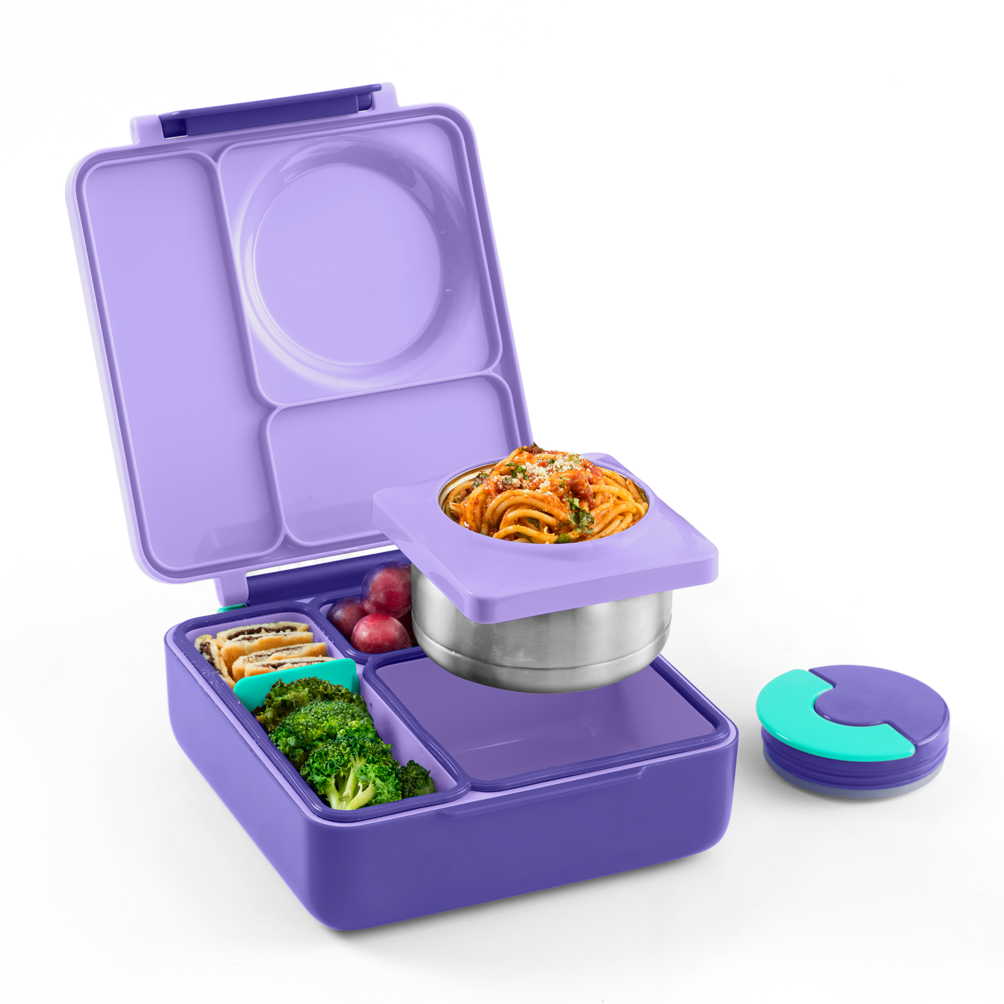 OmieLife - Wholesale Broodtrommel/lunchdoos - Kinderen - OmieBox: Paarse pruim2