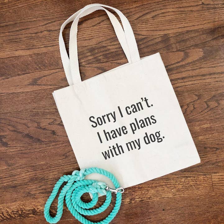 I Have Plans With My Dog Tote Bag for wholesale by Woofsie
