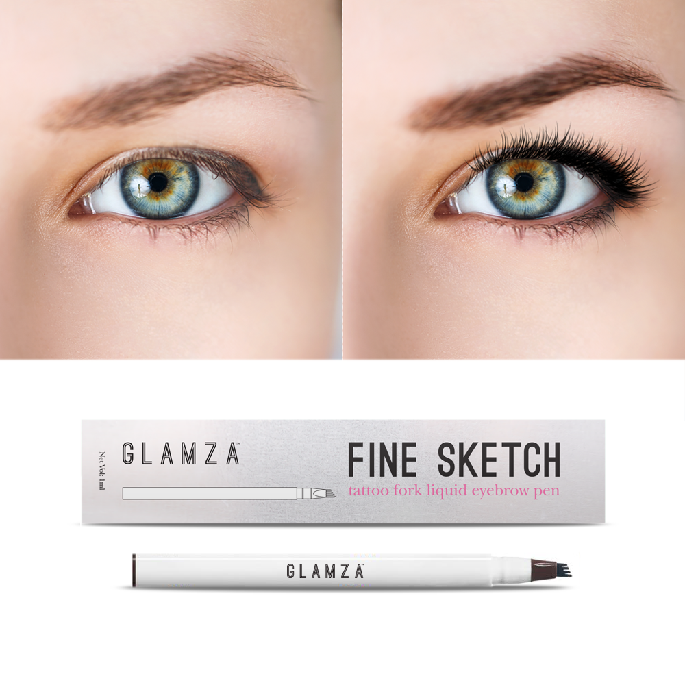My Wholesale Warehouse - Wholesale Eyebrow pencil/filler - Glamza Fine Sketch Tattoo Fork Liquid Eyebrow Pen6