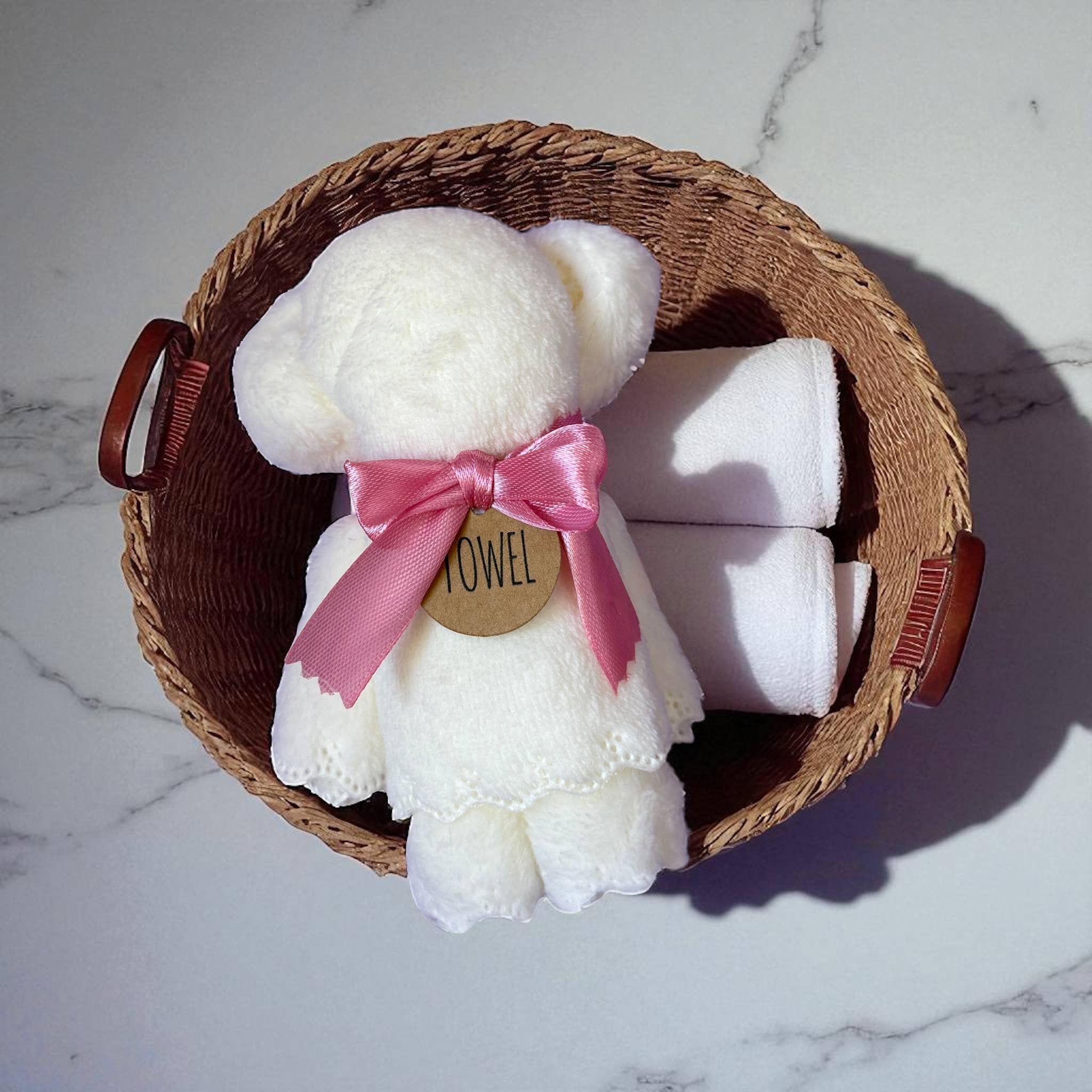 Dabble Doll – wholesale Badhandduk – Björnbadlakan i vitt1