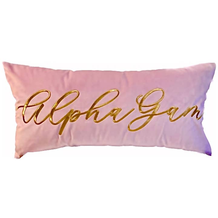 Over The Moon Greek - Wholesale Lumbar Pillow - Sorority VINTAGE VEGAS Embroidered Lumbar Pillow2