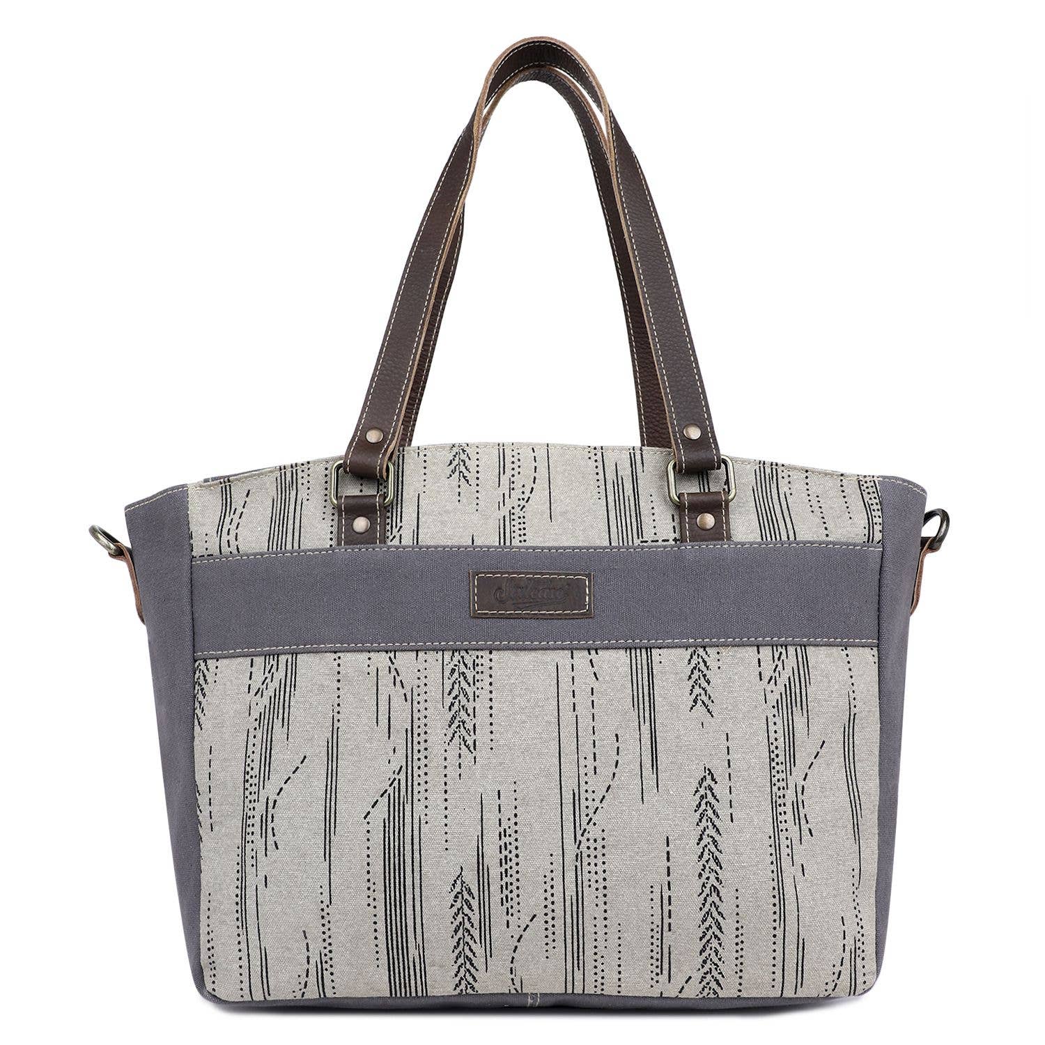 Sixtease Bags USA - Vendita all'ingrosso Borsa tote - Donna - Borsa da donna in tela e pelle - Timberwolf/Grey3
