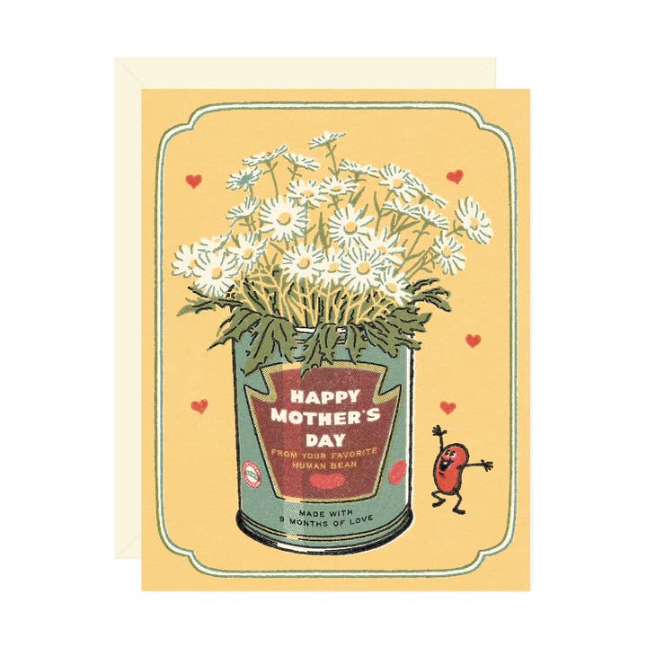 Mors Dags Bønne Hilsen Kort for engroshandel hos Wallflower Paper & Party