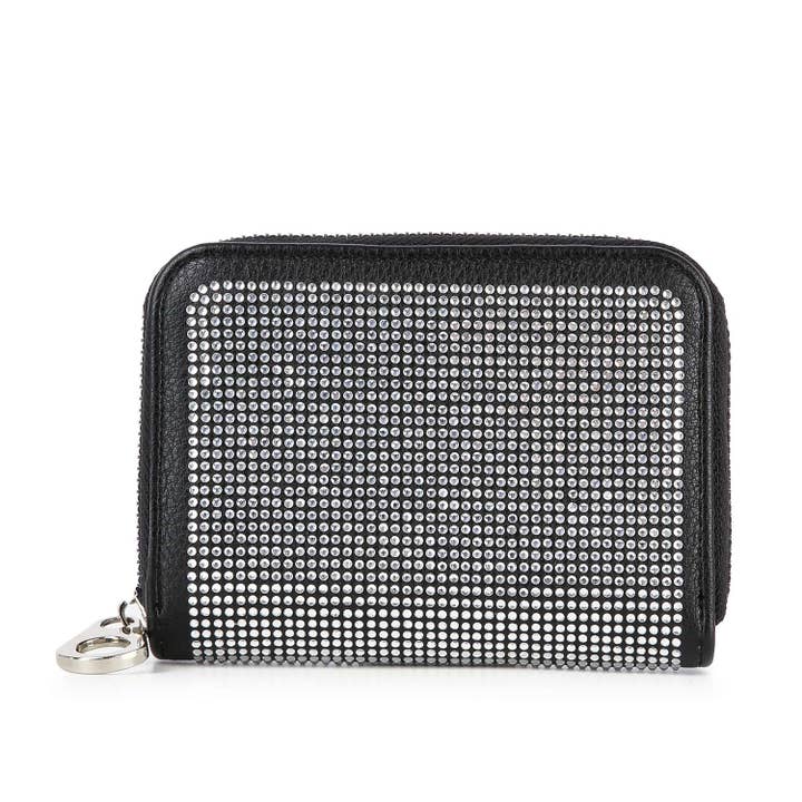 Handbag Express - Wholesale Wallet - Women's - Rhinestone Design Petite Zip Around Wallet4