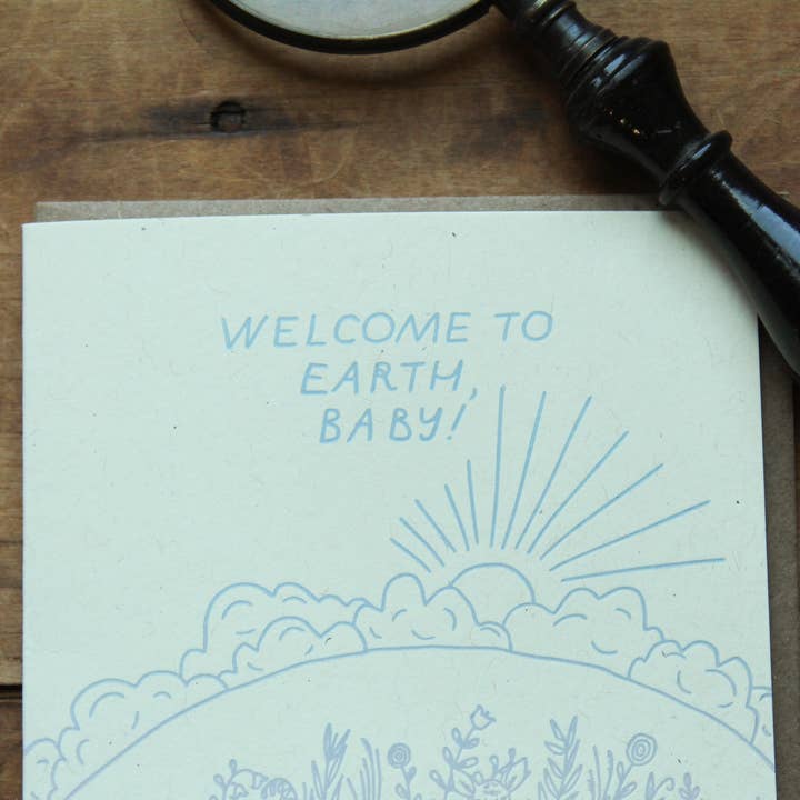Ratbee Press - Wholesale Baby Card - Earth Baby Card3