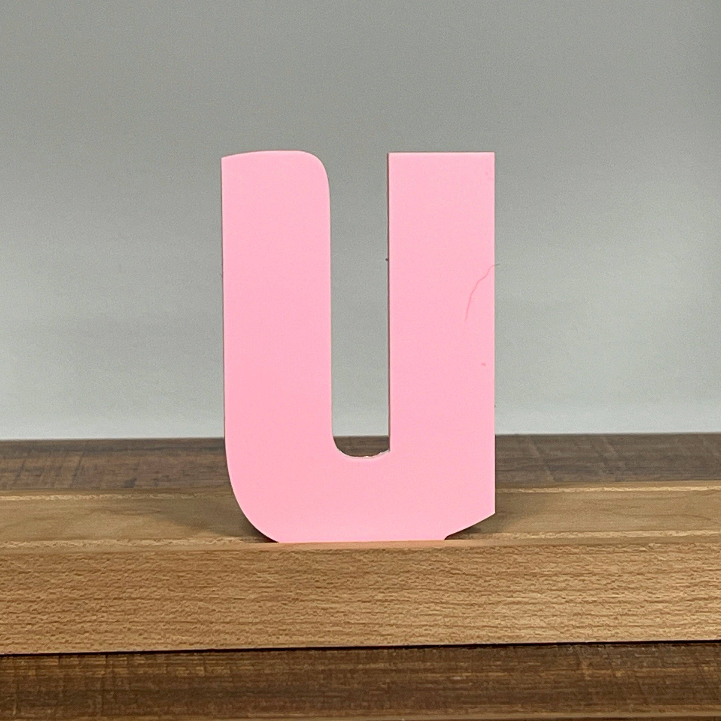Artifacture - Wholesale Sign - Kryliq Individual Letters: 3" Craftsman Style- Matte Pastel Pink22
