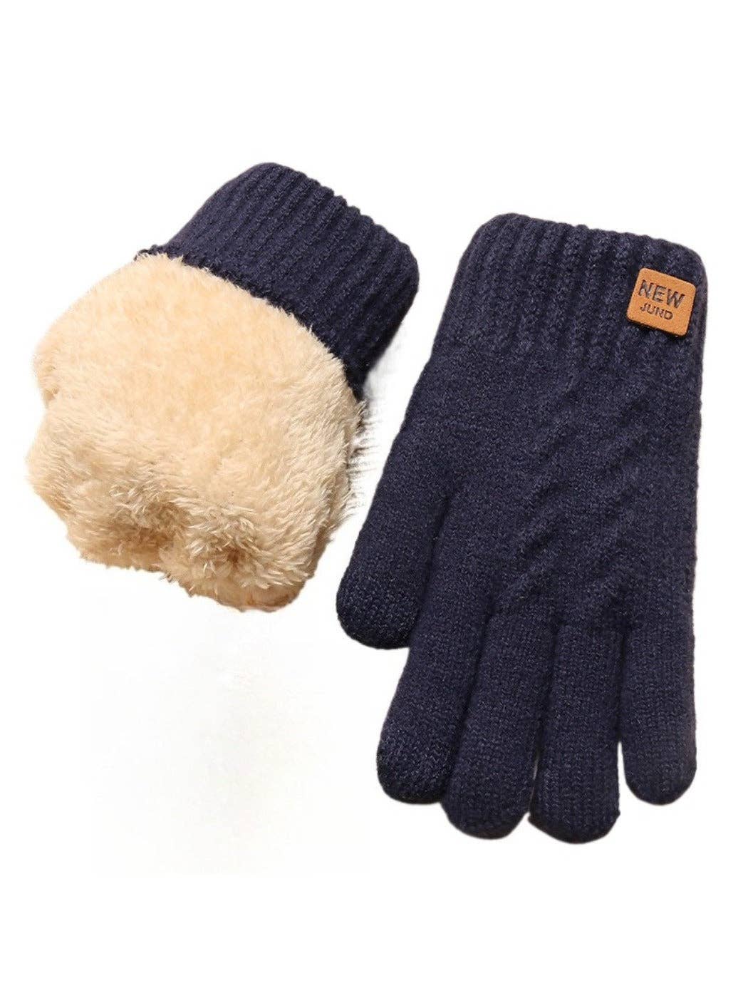 Funkyrel® Atzbranding Limited – Großhandel Handschuhe – Damen – Gloving - Doppellagige Touchscreen-Strickhandschuhe2