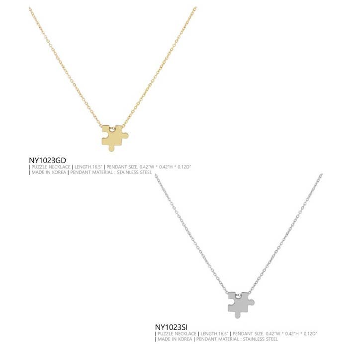 Puzzle Pendant Necklaces for wholesale by DOBBI
