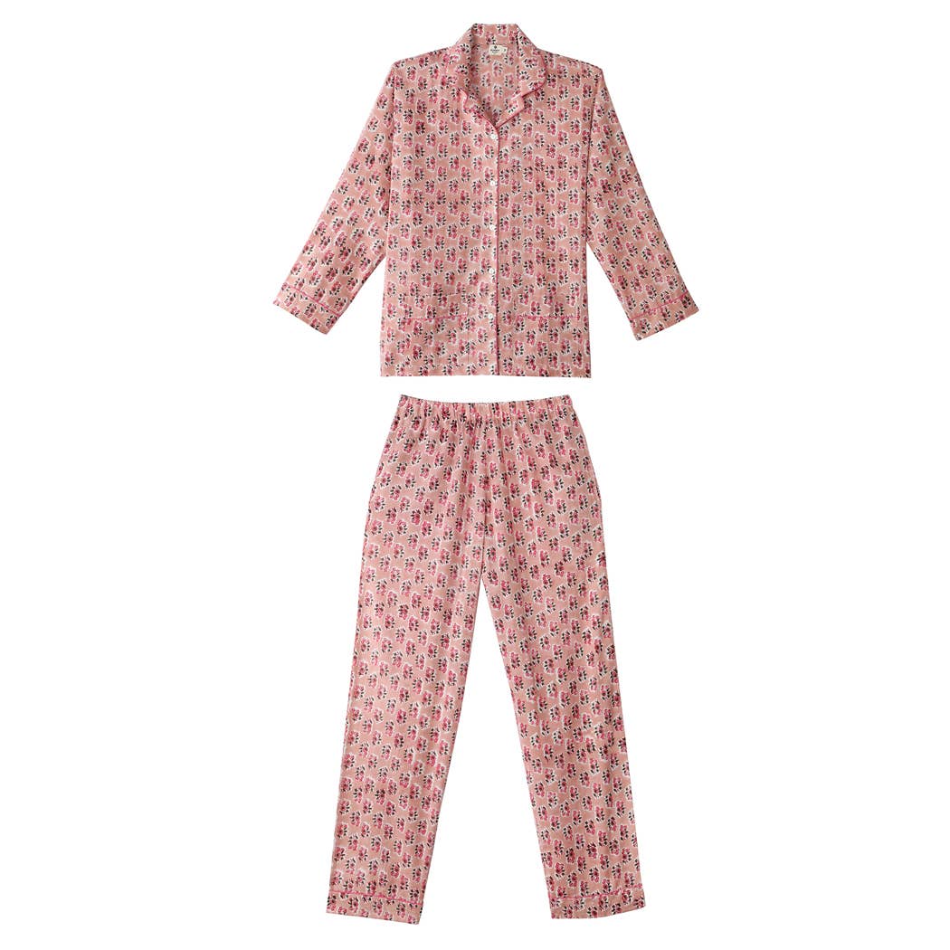 GERMAINE DES PRES – wholesale Sleepwear set – Women's – Camille Jaipur Pink Pajamas0