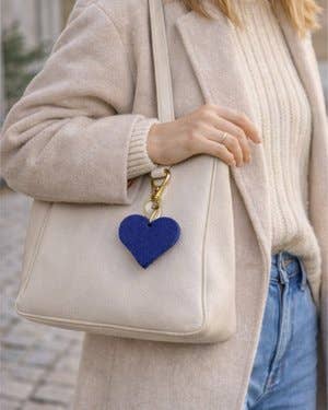 Scandinavian Hearts - Wholesale Purse/Bag Accessory - Women's - Felt Heart Purse Charm Minimalist Ksychain18