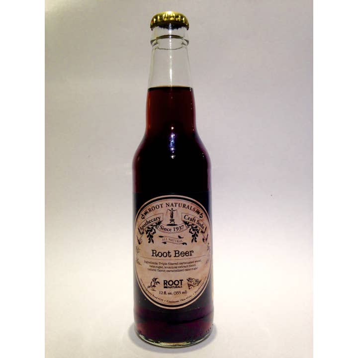Grandpa Joe's Candy Shop - Wholesale Soda/Carbonated Drink - All Natural Apothecary Root Beer, 12ct Glass Bottles