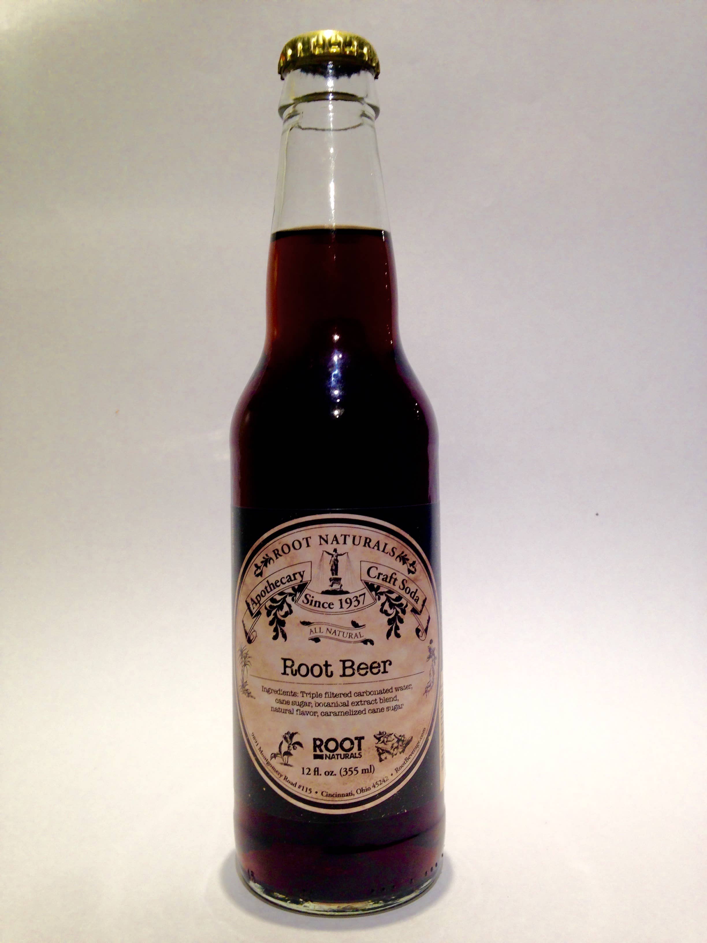 Grandpa Joe's Candy Shop - Wholesale Soda/Carbonated Drink - All Natural Apothecary Root Beer, 12ct Glass Bottles