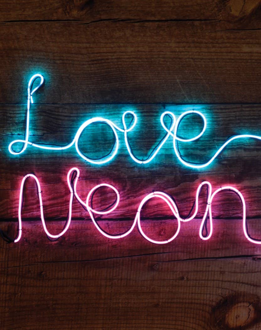 Iscream - Wholesale Neon Sign - Neon Effect Blue Light1