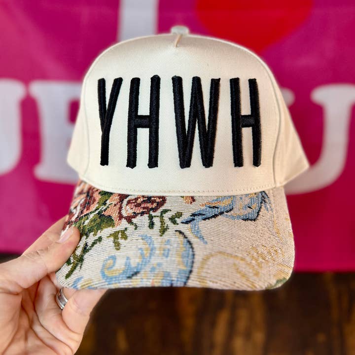 Gospel Gear Co - Wholesale Baseball Cap - Unisex - YHWH Puff Embroidered Hat 1